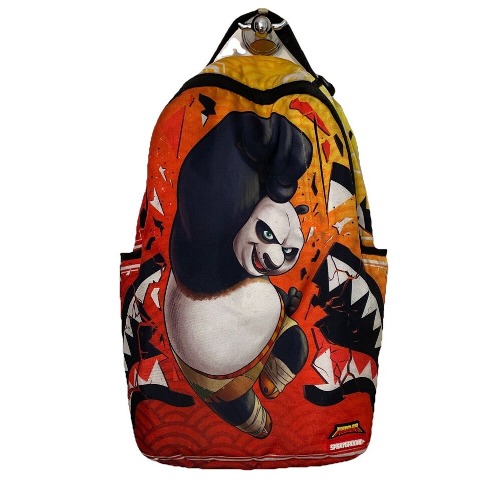 Sprayground Kung Fu Panda Smash DLXRS Limited Edition Backpack Bookbag Travel
